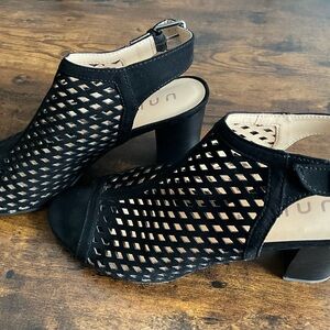 Unisa Suede Heeled Sandal